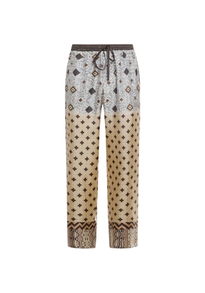 Pierre-Louis Mascia Aloe geometric trousers - Neutrals