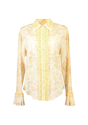 KATE FORD frill fiordaliso blouse - Neutrals
