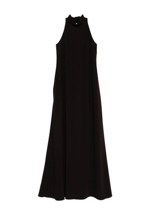 Amsale high-neck dress - Brown