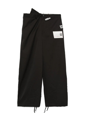Maison MIHARA YASUHIRO layered drawstring trousers - Black