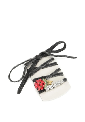 Golden Goose star-beaded shoelaces - Grey