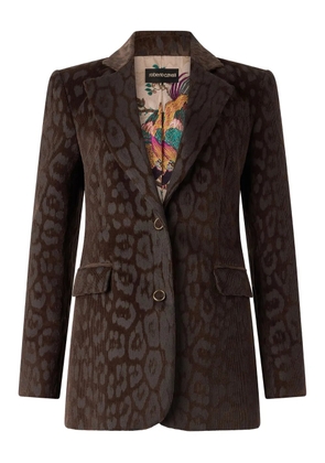 Roberto Cavalli single-breasted blazer - Brown