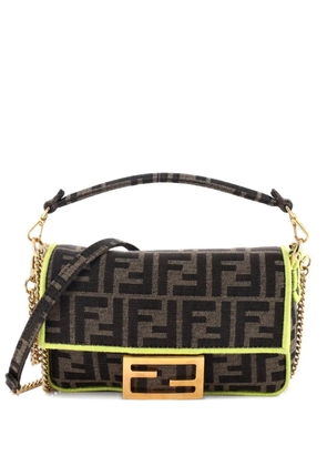 Fendi Pre-Owned Baguette NM Bag Zucca Canvas Mini crossbody bag - Brown
