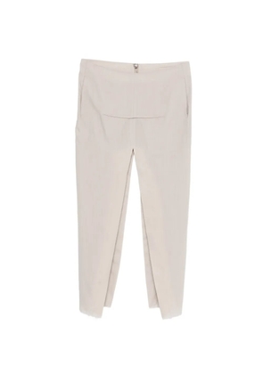 Rick Owens sliced frayed maxi skirt - Neutrals