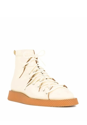 Jil Sander flat ankle boots - Neutrals