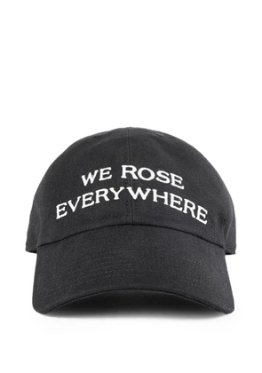 Ann Demeulemeester heavy cotton canvas hat - Black