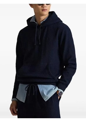 Polo Ralph Lauren waffle-knit hooded sweater - Blue