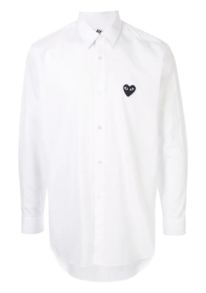 Comme Des Garçons Play embroidered logo shirt - White