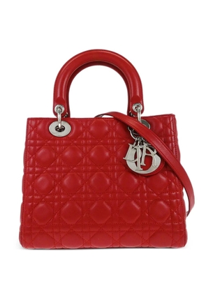 Christian Dior Pre-Owned 2012 Cannage Lady tote bag - Red