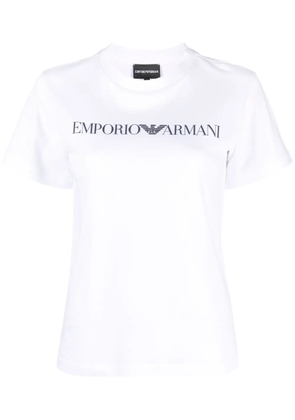 Emporio Armani logo-print short-sleeve T-shirt - White