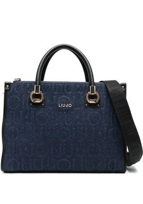 LIU JO logo-detail tote bag - Blue