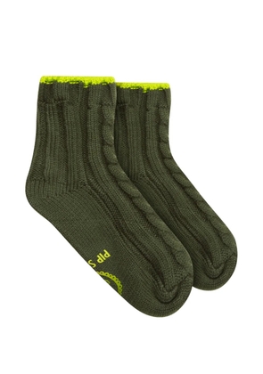 PIP STUDIO cable-knit socks - Green