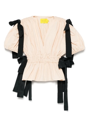 Marques'Almeida wrinkled blouse - Neutrals