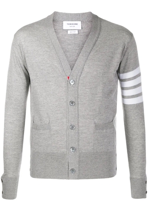 Thom Browne 4-Bar V-neck cardigan - Grey