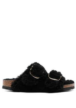 Birkenstock Arizona Big Buckle shearling slides - Black
