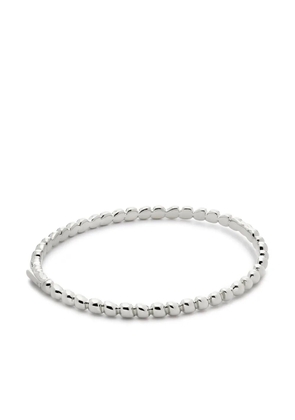 Monica Vinader Nura silver teardrop bangle bracelet