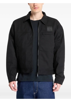 Calvin Klein cotton zip-up shirt jacket - Black