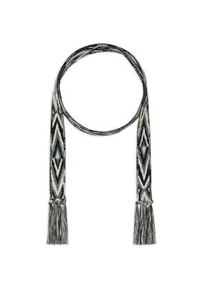 Pierre-Louis Mascia geometric tassel cotton belt - Neutrals