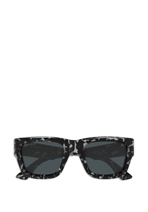 Gucci Eyewear square-logo logo sunglasses - Black