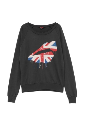 Jade Jagger logo-print T-shirt - Grey