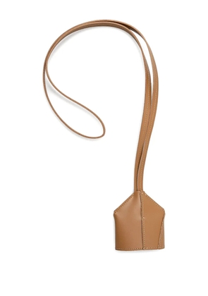 MM6 Maison Margiela leather-strap keyring - Brown