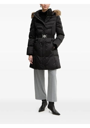 GUESS USA hooded belted coat - Black