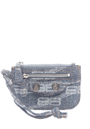 Balenciaga Pre-Owned 2010-2026 Denim Le Cagole coin pouch - Blue