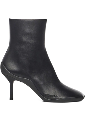 Balenciaga 80mm square-toe leather boots - Black