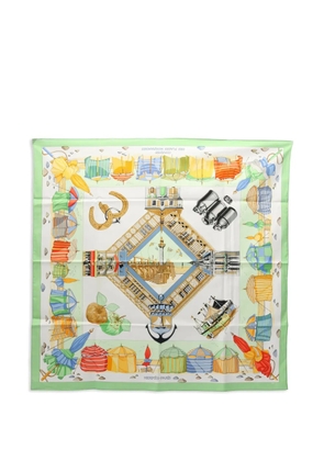 Hermès Pre-Owned Charmes des Plages Normandes scarf - White