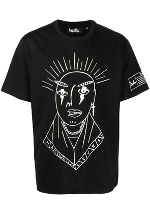Haculla sketch-style print T-shirt - Black