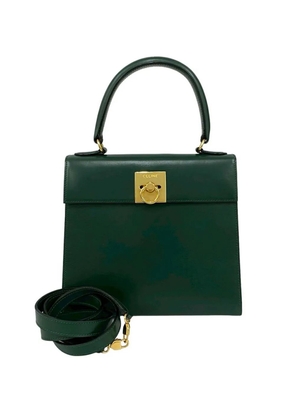 Celine Pre-Owned 2018 Leather Top Handle Bag satchel - Green