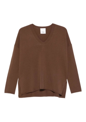 Allude V-neck cashmere sweater - Brown