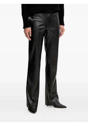 ERMANNO FIRENZE logo-waist straight trousers - Black
