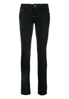 Philipp Plein lace skinny jeans - Black