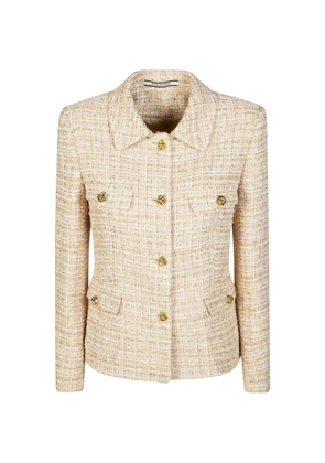 Tagliatore India collared tweed jacket - Neutrals