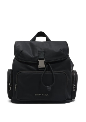 Bimba y Lola medium flap-pocket backpack - Black