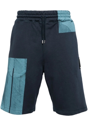 A-COLD-WALL* Strand colour-block cotton track shorts - Blue