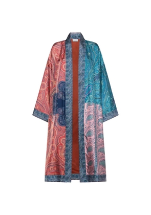 Pierre-Louis Mascia Aloe paisley kimono - Blue