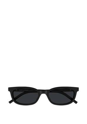 Saint Laurent Eyewear logo-plaque sunglasses - Black