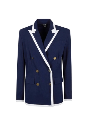 Lauren Ralph Lauren double-breasted trim jacket - Blue