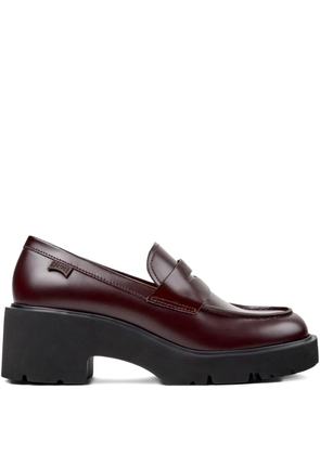 Camper Milah leather penny loafers - Red