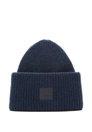 Acne Studios ribbed beanie - Blue