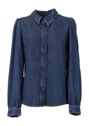 7 For All Mankind puff-sleeve shirt - Blue