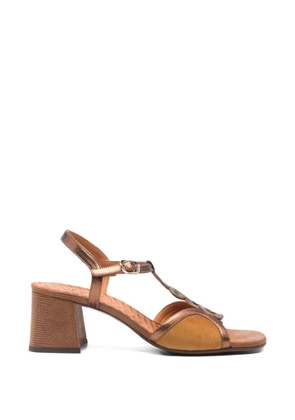 Chie Mihara Letuche T-strap leather sandals - Brown
