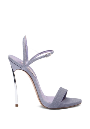 Casadei V Celebrity glittered sandals - Purple