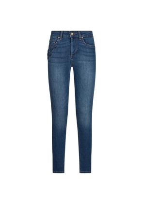 LIU JO pocket-embroidery skinny jeans - Blue