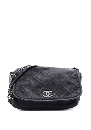 CHANEL Pre-Owned Natural Beauty Accordion Flap Bag Quilted Caviar Medium shoulder bag - Black