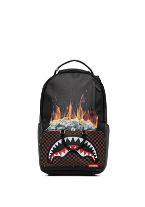 Sprayground check-pattern backpack - Black