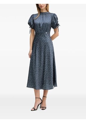 Silvian Heach polka-dot midi dress - Blue