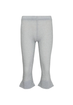 pushBUTTON ruffled trousers - Silver